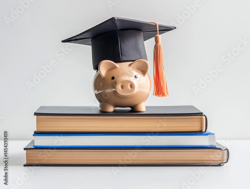 Piggy Bank Graduation Savings  Education Fund  College Tuition  Future Investment