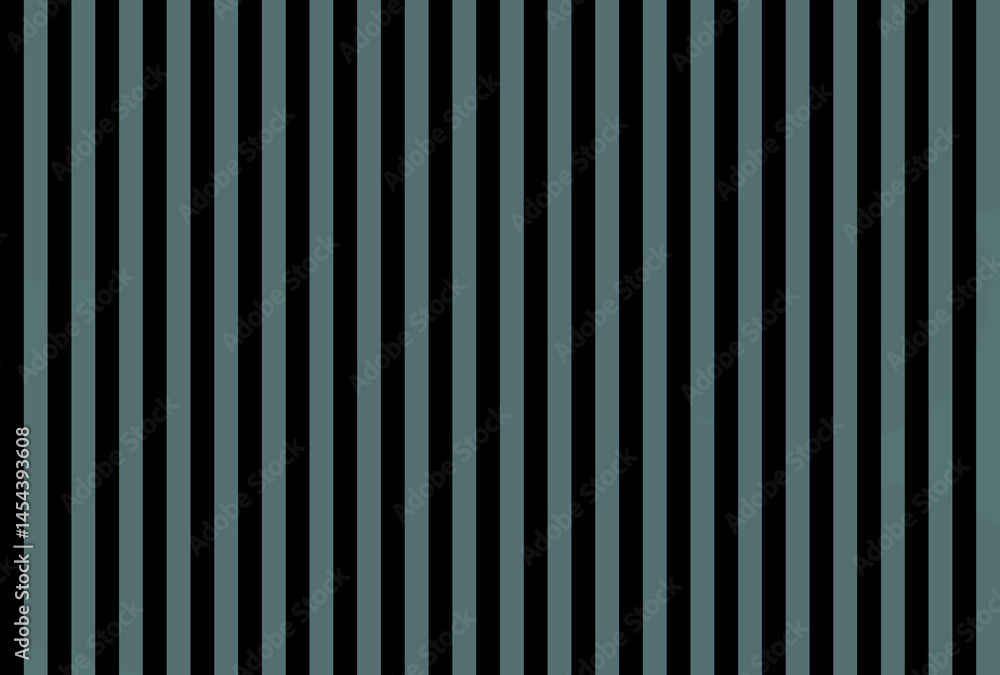 Obraz premium Shocking Grayish Turquoise color and black color background with lines. traditional vertical striped background texture..