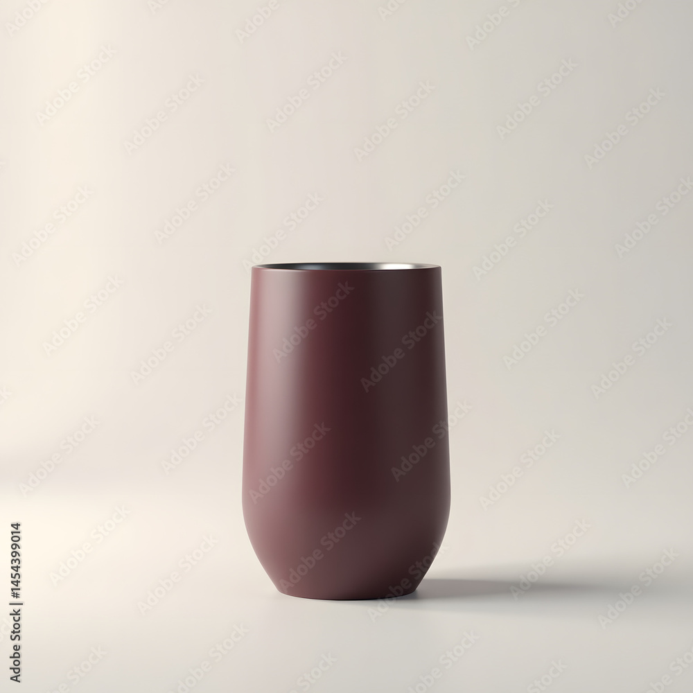 Simple MaroonTumbler Mockup Simple MaroonTumbler Mockup