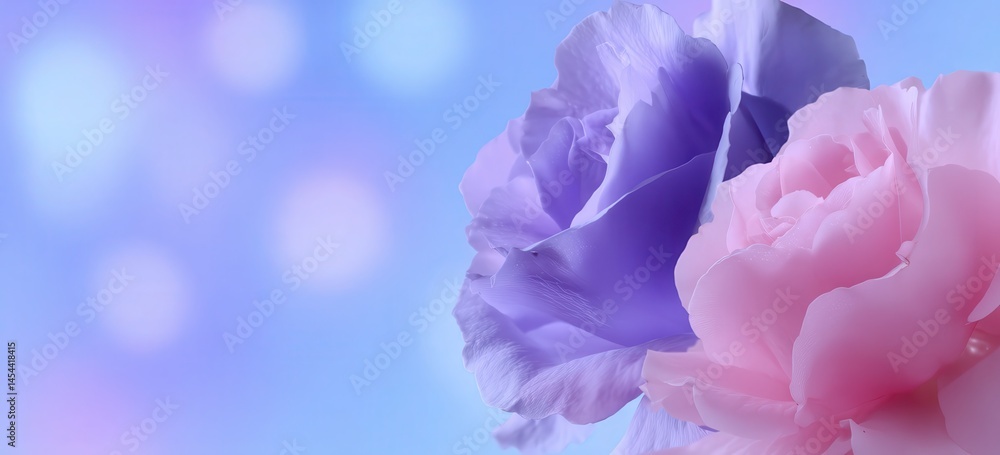 Fototapeta premium Dusty purple rose blue pink abstract background. Gradient. Elegant lilac background with space for design. Valentine, mother's day. Baby birthday, newborn. Beautiful.