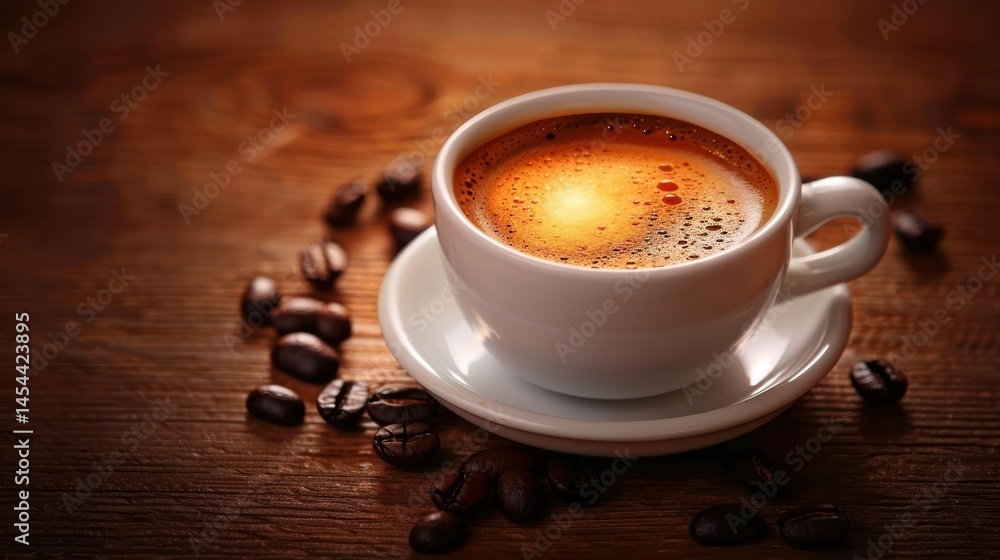 Espresso Coffee in Cup Espresso Coffee in Cup