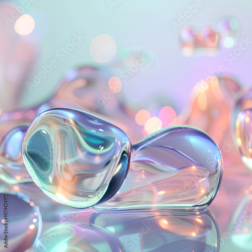abstract colorful background glassmorphism style