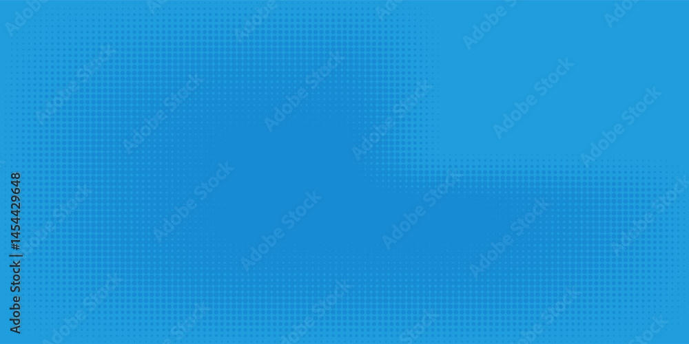 Halftone dots on blue background. Comic pop art style blank layout. Template design for comic book, presentation, sale or web banner. Vector illustration Halftone dots on blue background. Comic pop art style blank layout. Template design for comic book, presentation, sale or web banner. Vector illustration