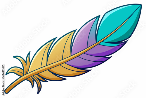 feather isolated on white background