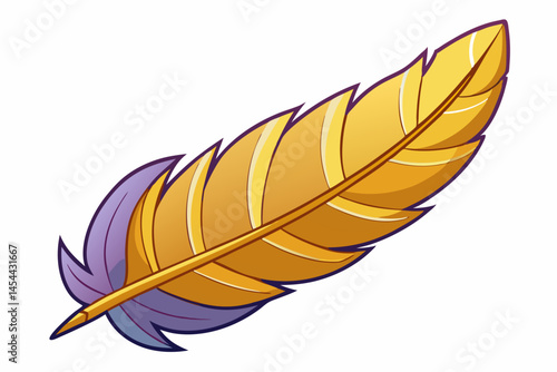 feather isolated on white background