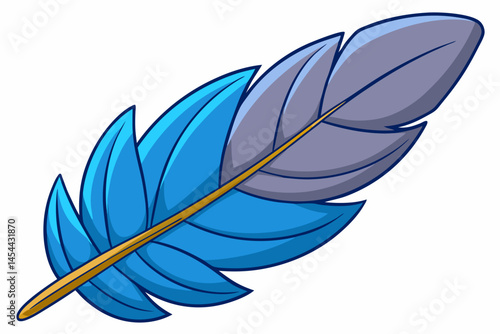 feather isolated on white background