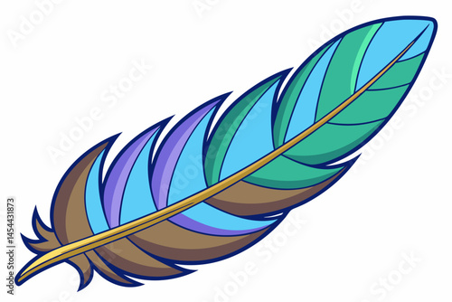 feather isolated on white background