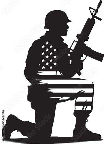 Memorial Day SVG – Patriotic Silhouette for Shirts & Signs

Fallen Soldier Clipart – Tribute Vector for Veterans & Memorials

USA Flag & Soldier Silhouette – Perfect for Cricut & Commemorations

Patri