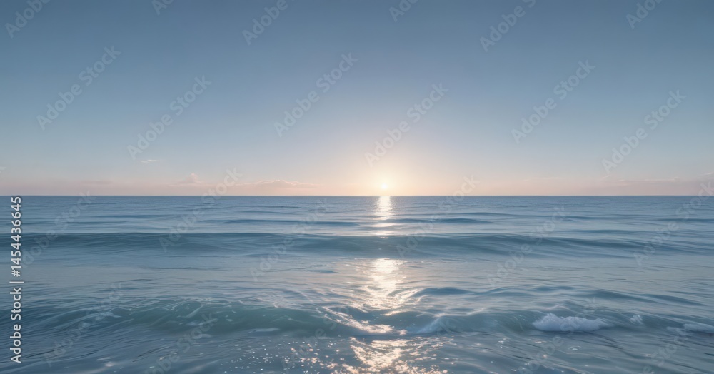 Fototapeta premium Dreamy light blue gradient, ethereal, peaceful ocean vibe , abstract, energy