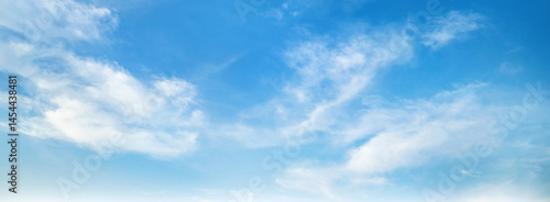 Canvas Print clear blue sky with a few clouds