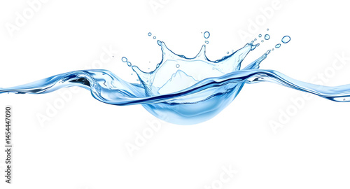 blue water splash , 