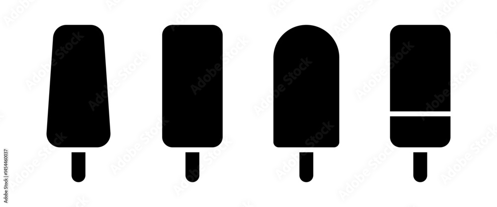 Black Ice cream minimal icon set, Dessert sign and symbol on white background, Summer, Snack graphicelements for Menu, Web banner(Editable) Black Ice cream minimal icon set, Dessert sign and symbol on white background, Summer, Snack graphicelements for Menu, Web banner(Editable)