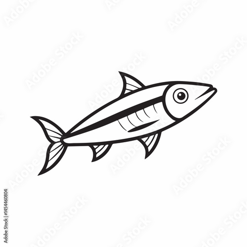 anchovy vector icon with a white background