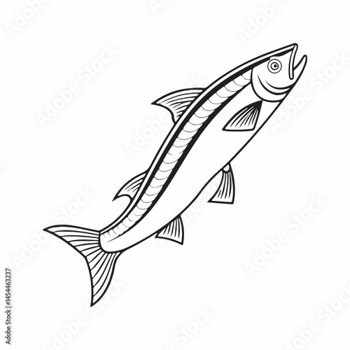 anchovy vector icon with a white background
