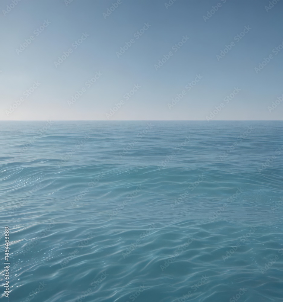 Obraz premium Subtle light blue gradient, soft, calming ocean-like effect, illustration, waves, texture