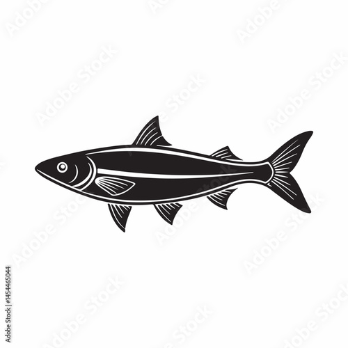 anchovy vector icon with a white background