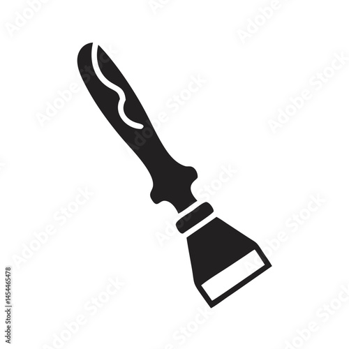 Sculpting Chisel Icon Representing Artistic Carving and Creative Wood or Stone Craft