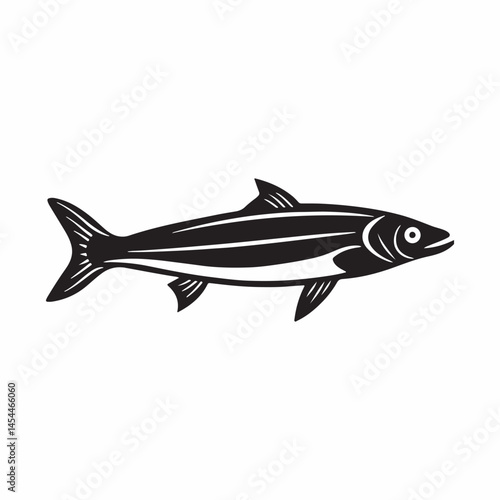 anchovy vector icon with a white background