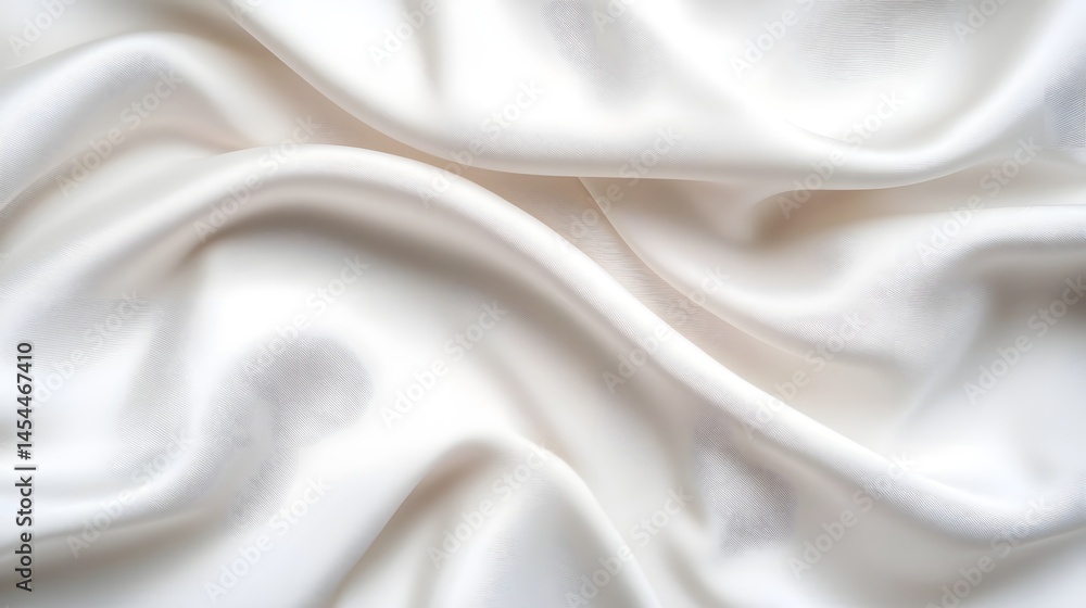 Obraz premium Soft, billowing white fabric with light reflections
