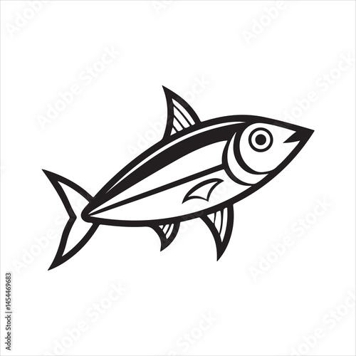 anchovy vector icon with a white background