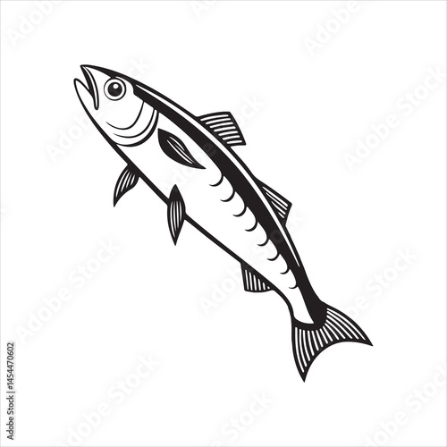 anchovy vector icon with a white background
