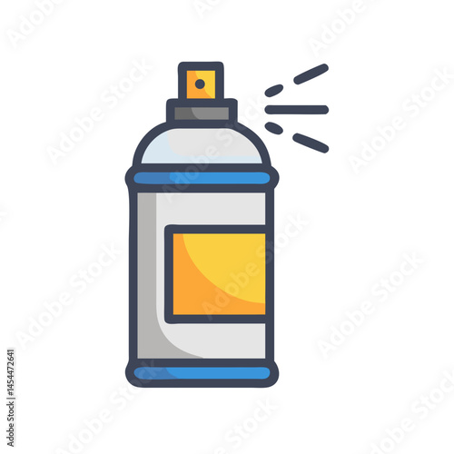 Spray Paint Can Icon Representing Graffiti Art and Street Painting