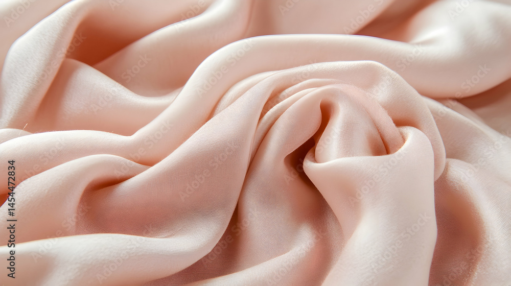 Obraz premium Raw meat slices close up pink peach colors fresh ingredient