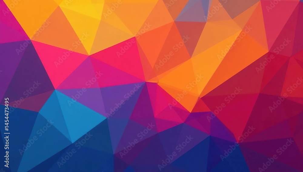 Obraz premium Geometric abstract shapes, vibrant colors, perfect for web design, illustration, design element, art