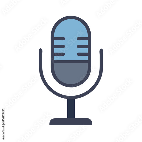 Studio Microphone Icon for Audio Recording and Sound Production