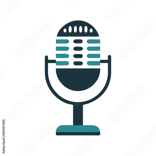 Studio Microphone Icon for Audio Recording and Sound Production