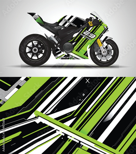 Cruiser motorcycle wrap decal and vinyl sticker  
