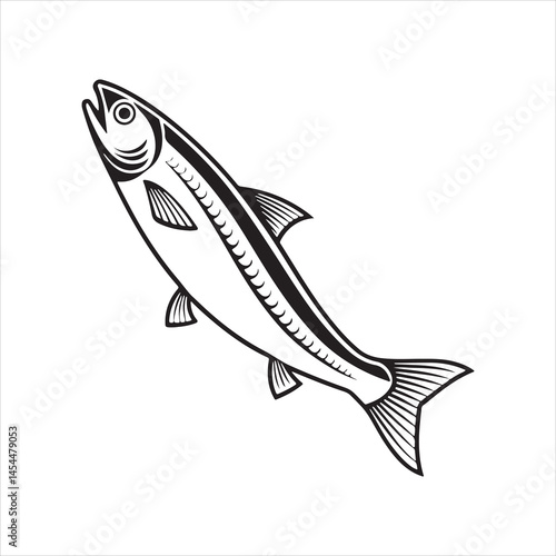 anchovy vector icon with a white background