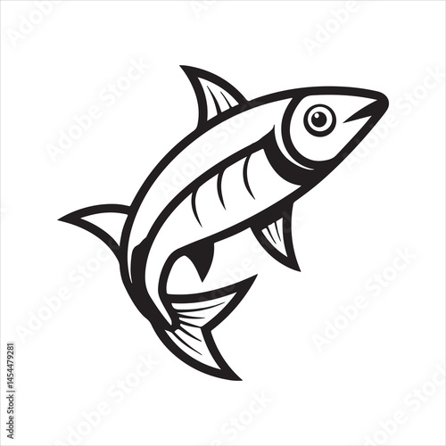 anchovy vector icon with a white background