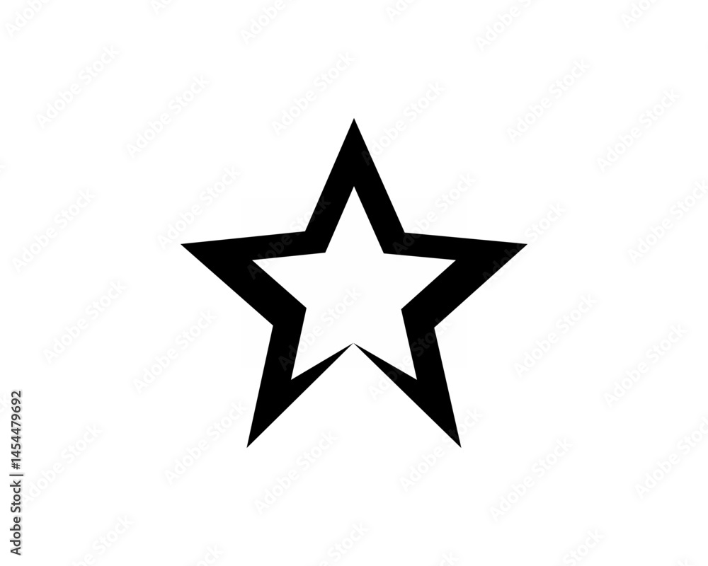 Obraz premium star on black