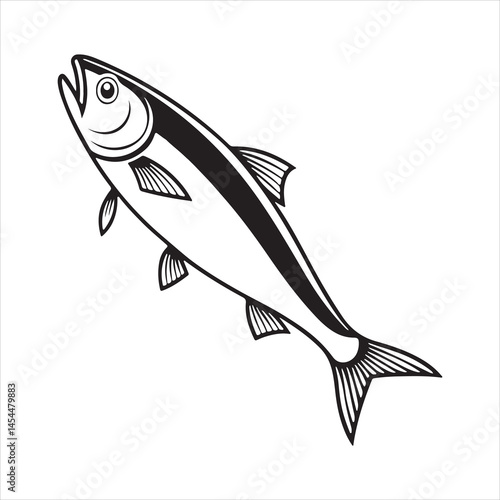anchovy vector icon with a white background
