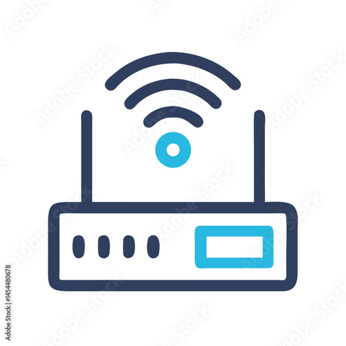 Wi-Fi Router Icon Representing Home Internet Connectivity Device