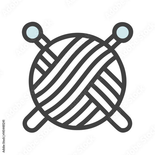 Yarn Spool Icon Representing Knitting or Weaving Material