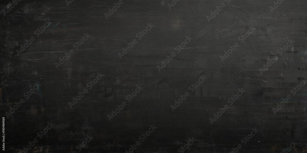 Obraz premium Blank chalkboard, blackboard texture Abstract chalkboard black background grunge texture with copy space. Education and reading concept background.