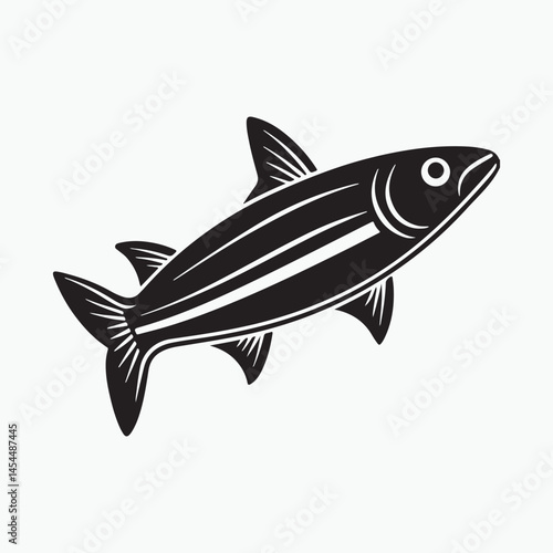 anchovy vector icon with a white background