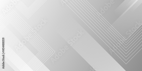 Tableau sur toile Abstract geometric vector design with blue lines and digital patterns creates a