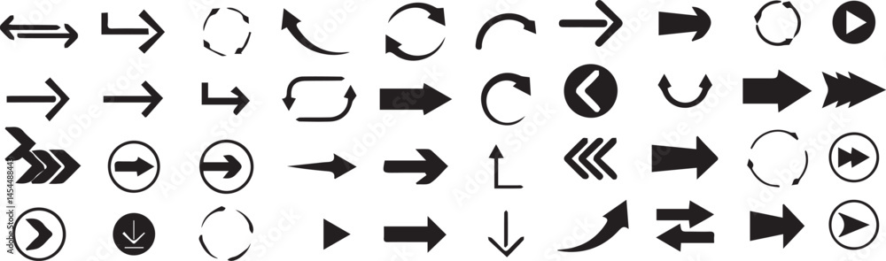 Arrow icon set. Cursor. Collection different arrow signs. Black arrows icons. Arrow icon collection. Large Black arrow icon vector set. Arrow icon set. Cursor. Collection different arrow signs. Black arrows icons. Arrow icon collection. Large Black arrow icon vector set.