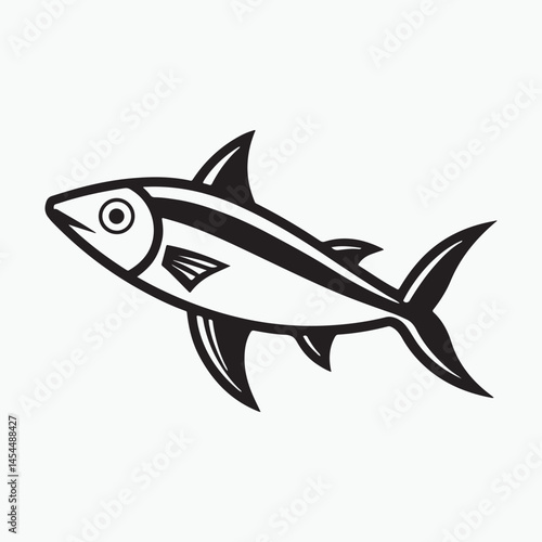 anchovy vector icon with a white background