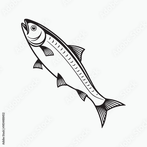 anchovy vector icon with a white background