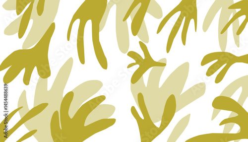Floral patterns yellow monochrome  vecor design 