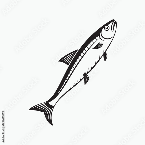 anchovy vector icon with a white background