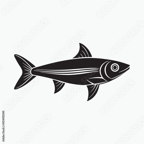 anchovy vector icon with a white background