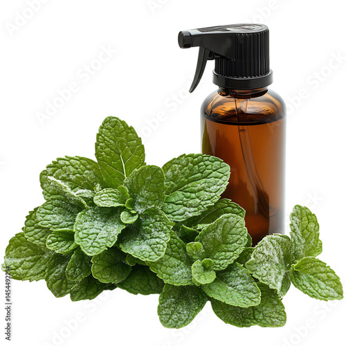 Pet Safe Dental Spray with Mint Flavor Isolated on Transparent Background