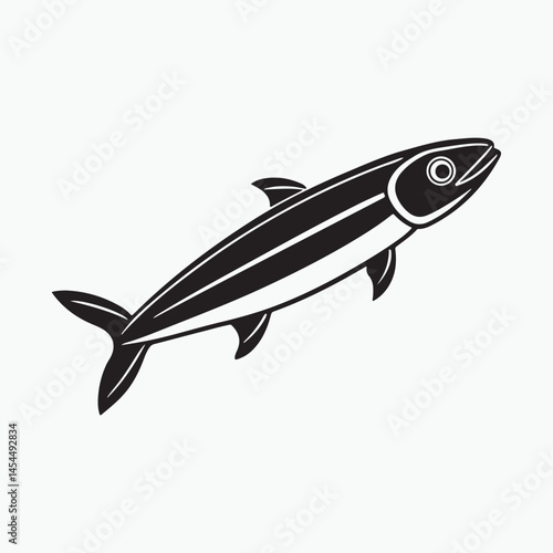 anchovy vector icon with a white background