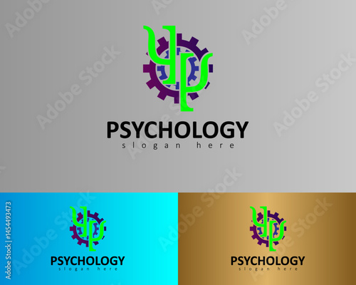 psychology logo design icon concept for company