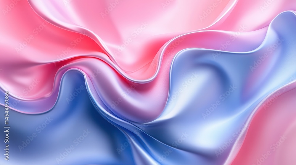 Obraz premium Abstract flowing fabric with soft pastel colors